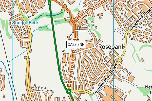 CA28 8NN map - OS VectorMap District (Ordnance Survey)