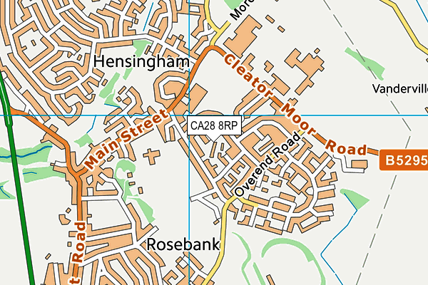 CA28 8RP map - OS VectorMap District (Ordnance Survey)