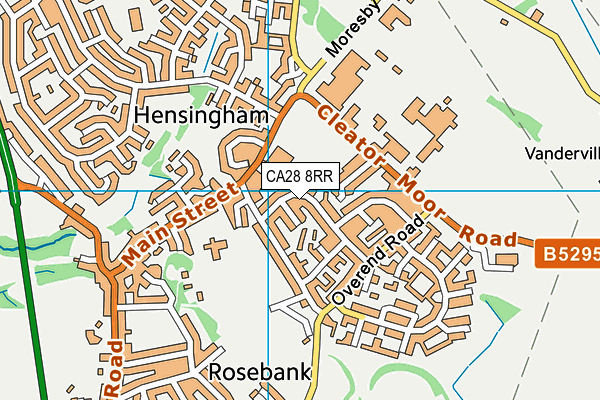 CA28 8RR map - OS VectorMap District (Ordnance Survey)