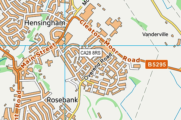 CA28 8RS map - OS VectorMap District (Ordnance Survey)