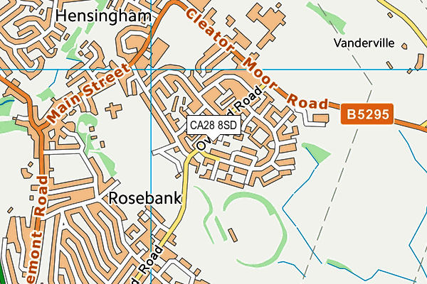 Cumbria Sports Academy map (CA28 8SD) - OS VectorMap District (Ordnance Survey)