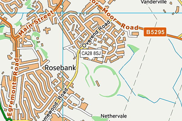 CA28 8SJ map - OS VectorMap District (Ordnance Survey)