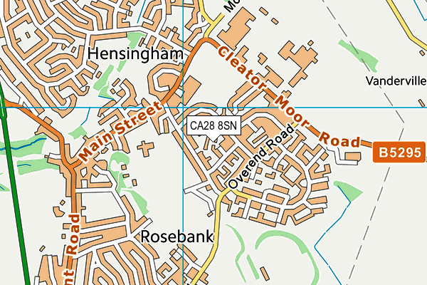 CA28 8SN map - OS VectorMap District (Ordnance Survey)