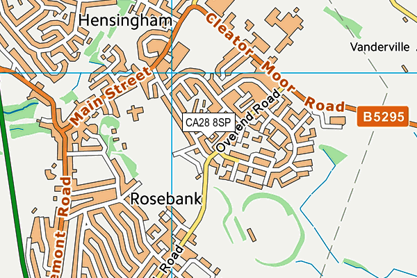 CA28 8SP map - OS VectorMap District (Ordnance Survey)