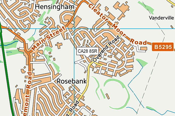 CA28 8SR map - OS VectorMap District (Ordnance Survey)