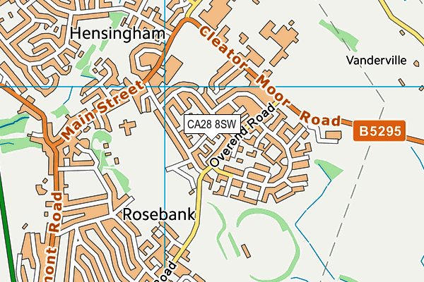 CA28 8SW map - OS VectorMap District (Ordnance Survey)
