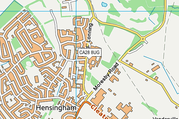 St Benedict's Catholic High School map (CA28 8UG) - OS VectorMap District (Ordnance Survey)