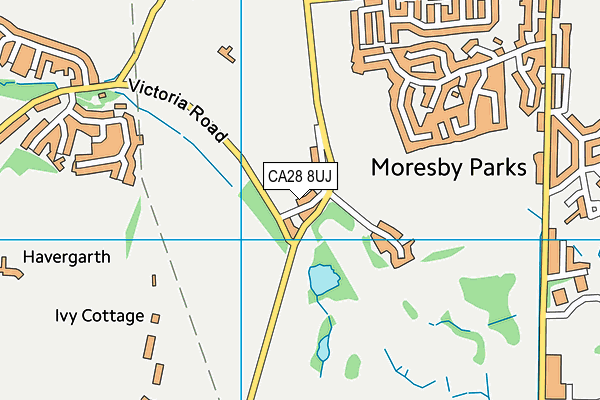 CA28 8UJ map - OS VectorMap District (Ordnance Survey)