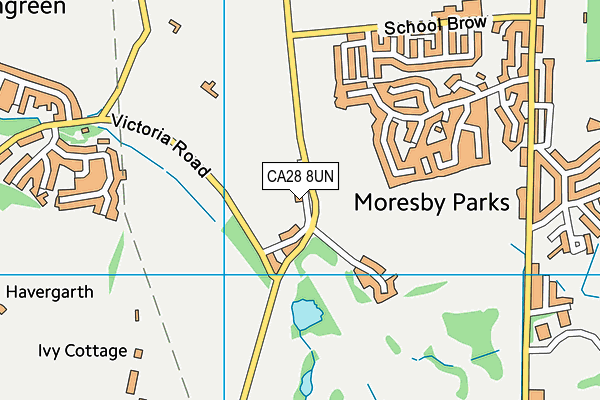 CA28 8UN map - OS VectorMap District (Ordnance Survey)