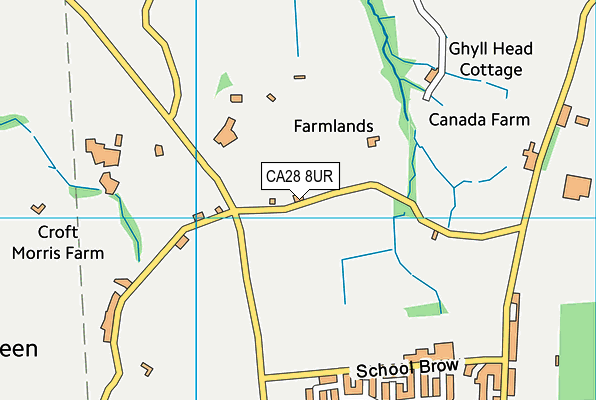 CA28 8UR map - OS VectorMap District (Ordnance Survey)