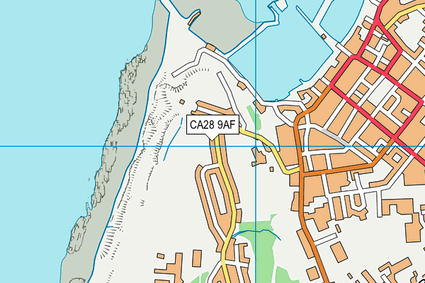 CA28 9AF map - OS VectorMap District (Ordnance Survey)