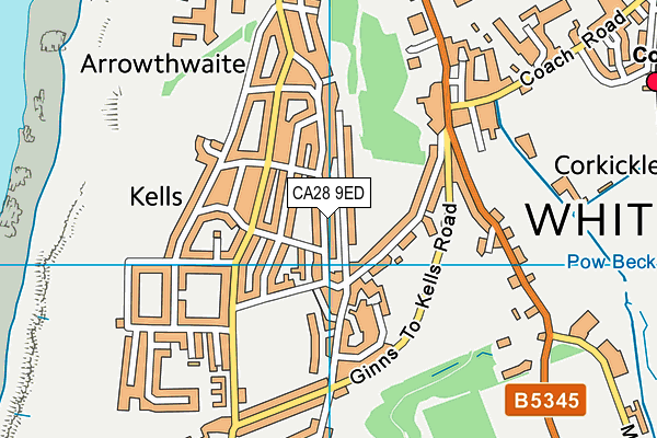 CA28 9ED map - OS VectorMap District (Ordnance Survey)