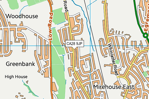 CA28 9JP map - OS VectorMap District (Ordnance Survey)