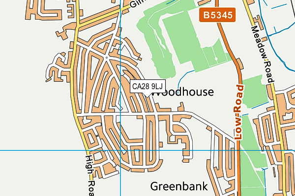 CA28 9LJ map - OS VectorMap District (Ordnance Survey)