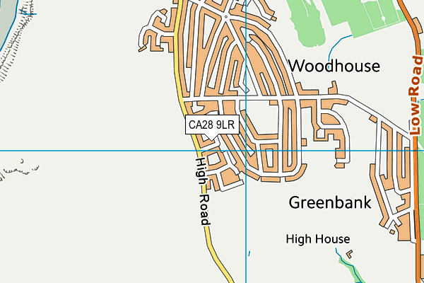 CA28 9LR map - OS VectorMap District (Ordnance Survey)