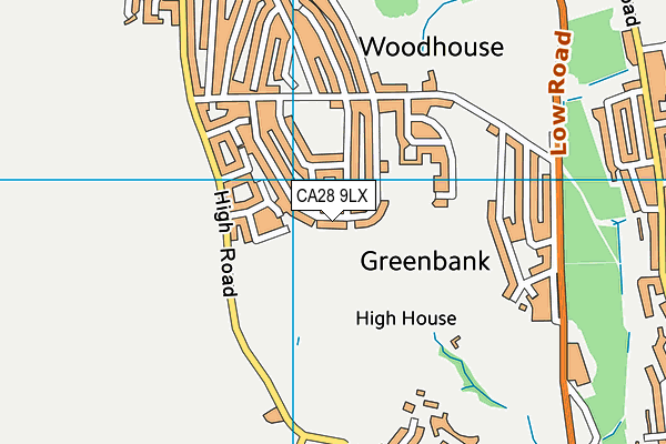 CA28 9LX map - OS VectorMap District (Ordnance Survey)