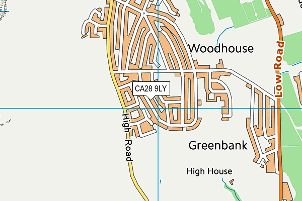 CA28 9LY map - OS VectorMap District (Ordnance Survey)