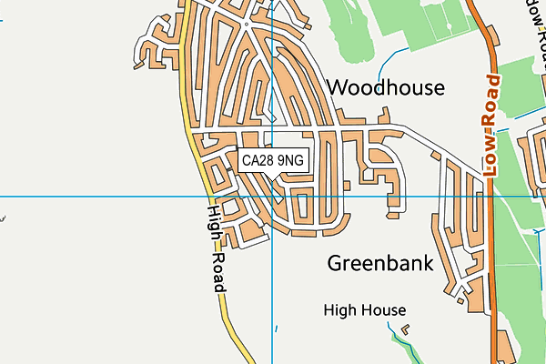 CA28 9NG map - OS VectorMap District (Ordnance Survey)