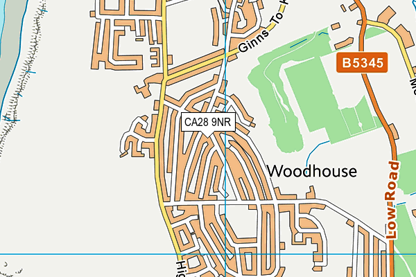 CA28 9NR map - OS VectorMap District (Ordnance Survey)