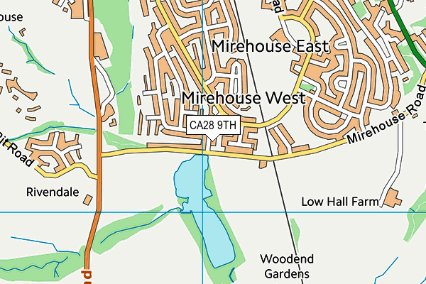 CA28 9TH map - OS VectorMap District (Ordnance Survey)