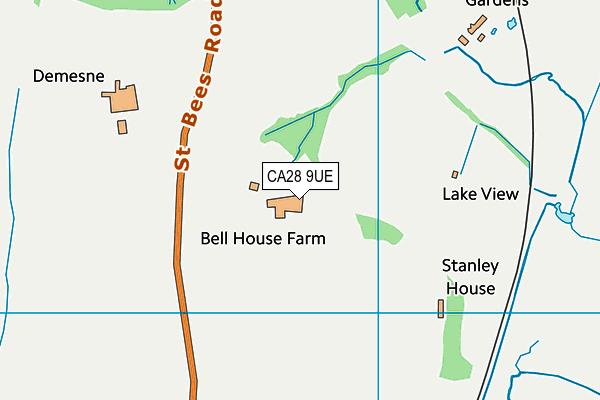 CA28 9UE map - OS VectorMap District (Ordnance Survey)