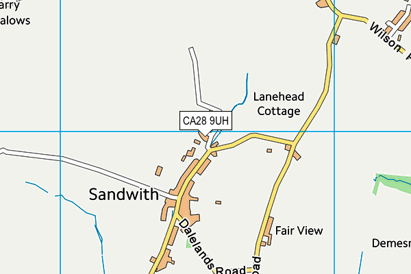 CA28 9UH map - OS VectorMap District (Ordnance Survey)