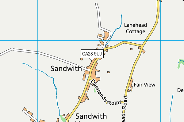 CA28 9UJ map - OS VectorMap District (Ordnance Survey)