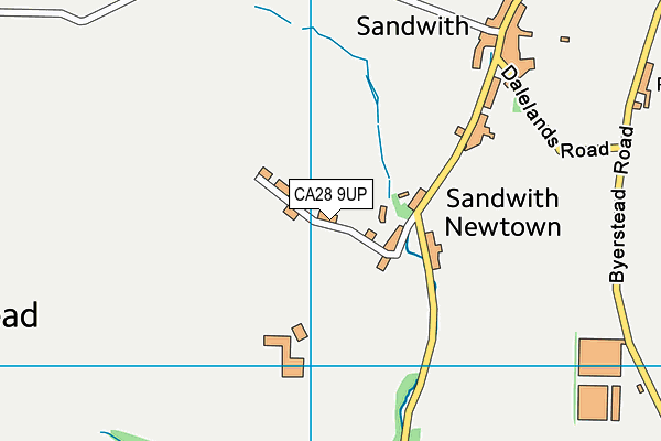 CA28 9UP map - OS VectorMap District (Ordnance Survey)