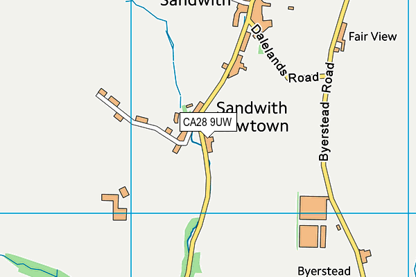 CA28 9UW map - OS VectorMap District (Ordnance Survey)