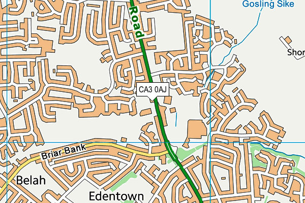 CA3 0AJ map - OS VectorMap District (Ordnance Survey)