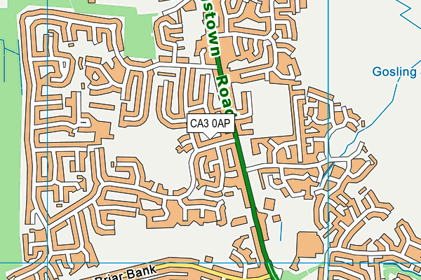 CA3 0AP map - OS VectorMap District (Ordnance Survey)