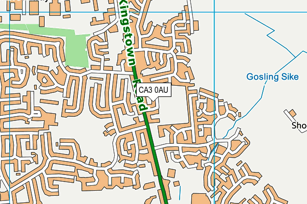 CA3 0AU map - OS VectorMap District (Ordnance Survey)