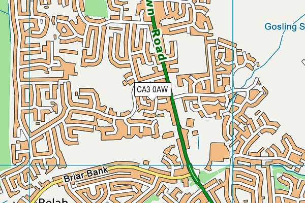 CA3 0AW map - OS VectorMap District (Ordnance Survey)