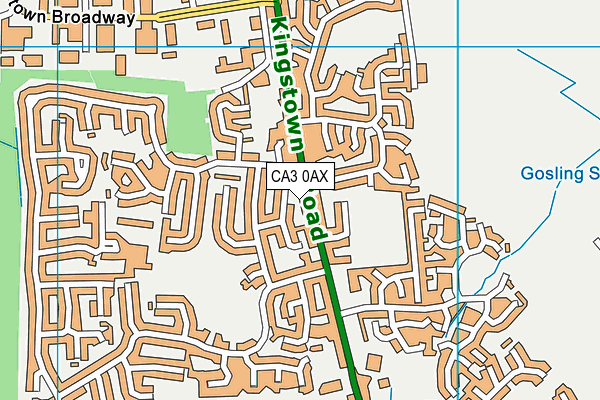 CA3 0AX map - OS VectorMap District (Ordnance Survey)