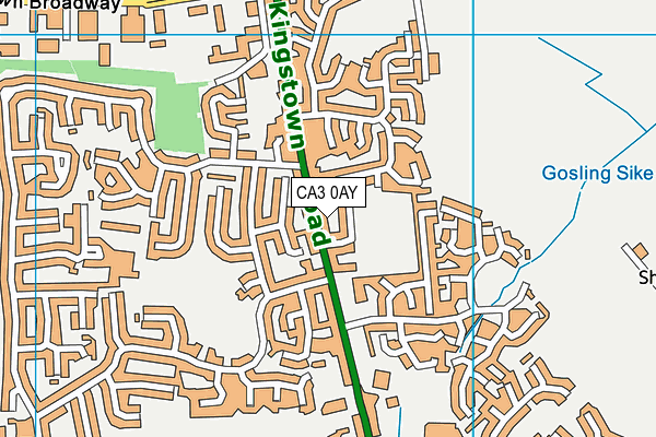 CA3 0AY map - OS VectorMap District (Ordnance Survey)