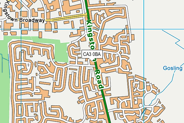 CA3 0BA map - OS VectorMap District (Ordnance Survey)
