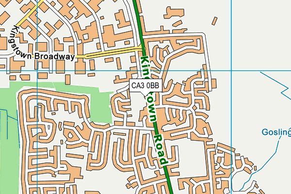CA3 0BB map - OS VectorMap District (Ordnance Survey)