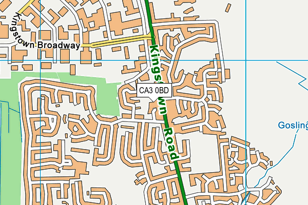 CA3 0BD map - OS VectorMap District (Ordnance Survey)