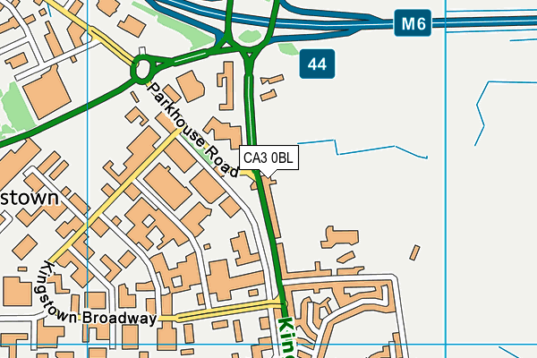 CA3 0BL map - OS VectorMap District (Ordnance Survey)