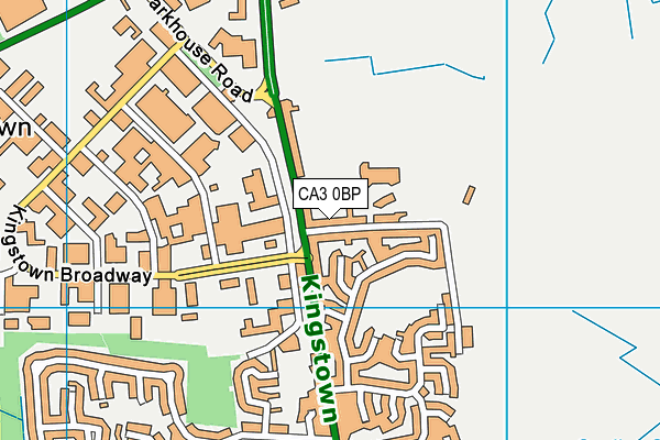 California Road (Closed) map (CA3 0BP) - OS VectorMap District (Ordnance Survey)