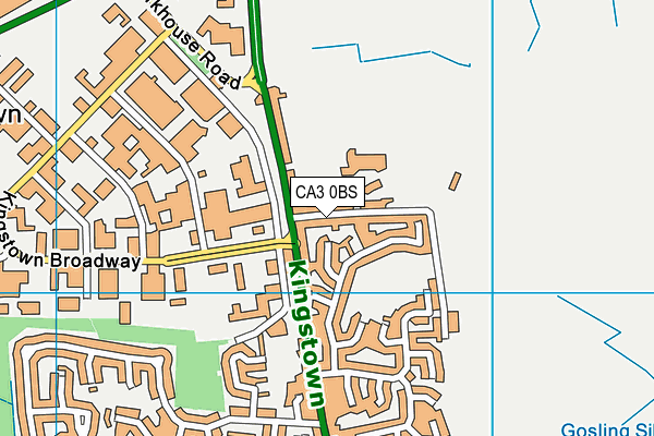 CA3 0BS map - OS VectorMap District (Ordnance Survey)