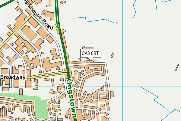 CA3 0BT map - OS VectorMap District (Ordnance Survey)