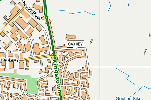 CA3 0BY map - OS VectorMap District (Ordnance Survey)