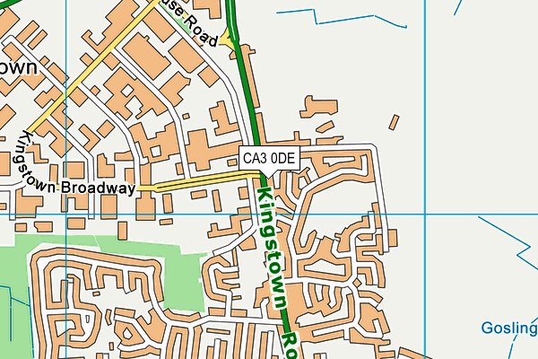 CA3 0DE map - OS VectorMap District (Ordnance Survey)