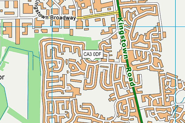 CA3 0DF map - OS VectorMap District (Ordnance Survey)