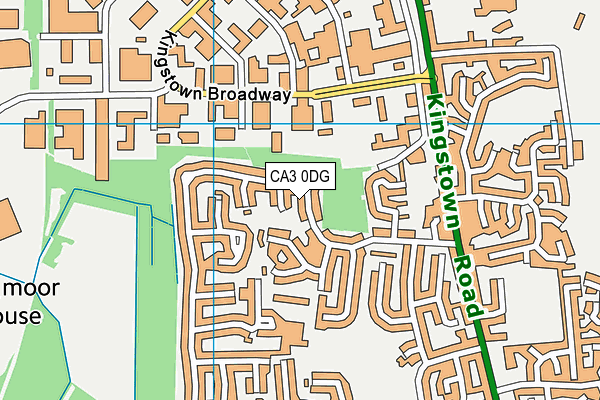 CA3 0DG map - OS VectorMap District (Ordnance Survey)