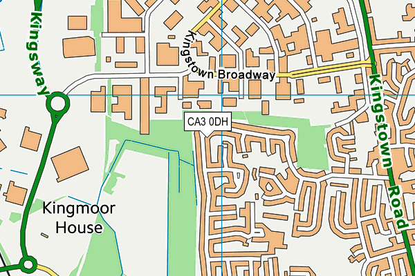 CA3 0DH map - OS VectorMap District (Ordnance Survey)