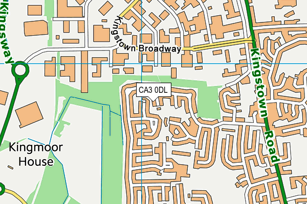 CA3 0DL map - OS VectorMap District (Ordnance Survey)