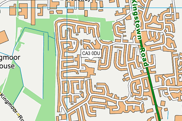 Kingmoor Junior School map (CA3 0DU) - OS VectorMap District (Ordnance Survey)