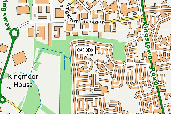 CA3 0DX map - OS VectorMap District (Ordnance Survey)